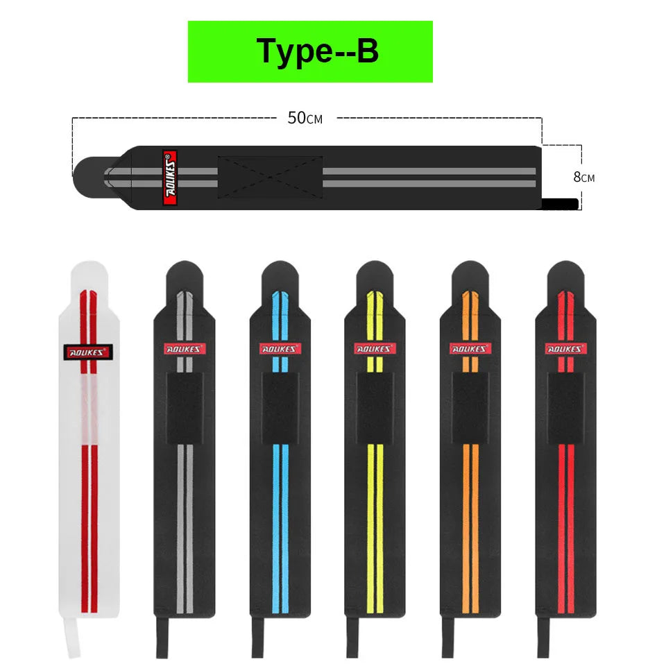 AOLIKES Weightlifting Wrist Wraps | Professional Support & Thumb Loop | Powerlifting & Gym