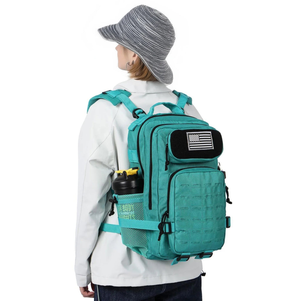 Waterproof Backpack 25L/50L | Gym, Hiking, Travel & Laptop Bag | Dual Bottle Holders | 12 Colors