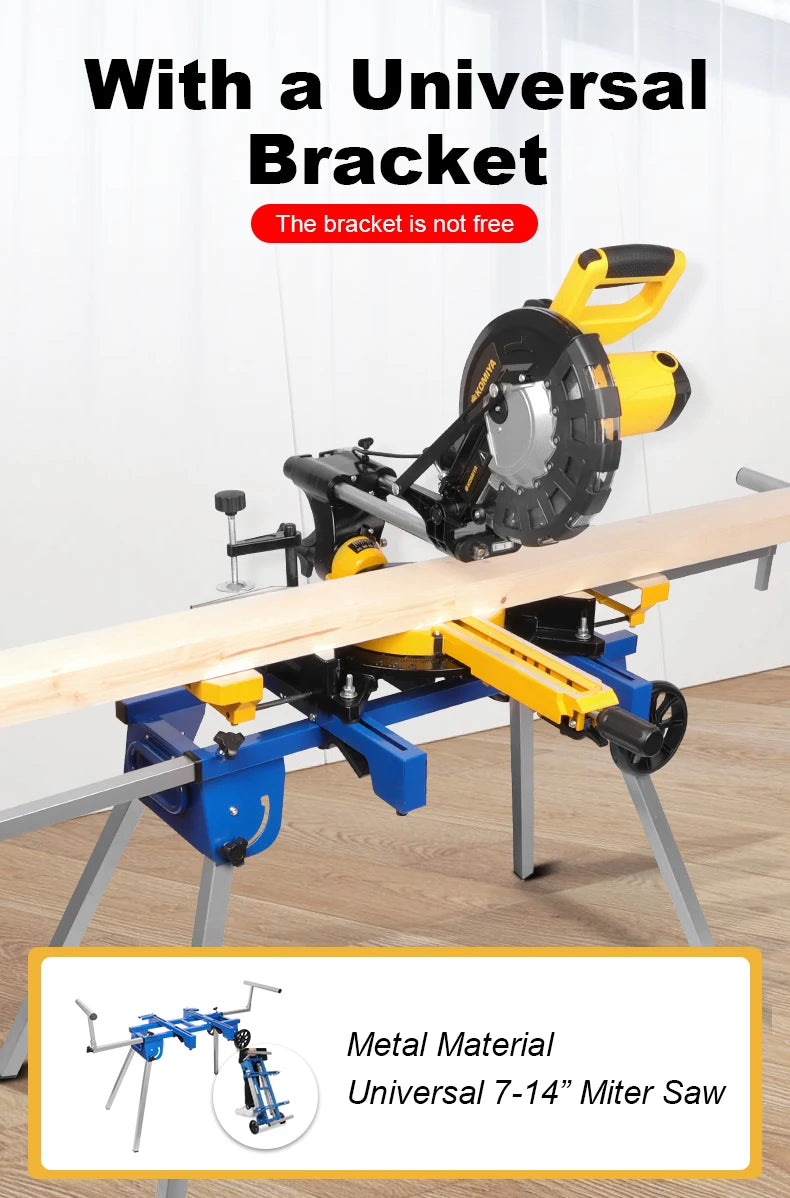 KOMIYA 10-Inch Sliding Miter Saw | Laser Guide | 2400W