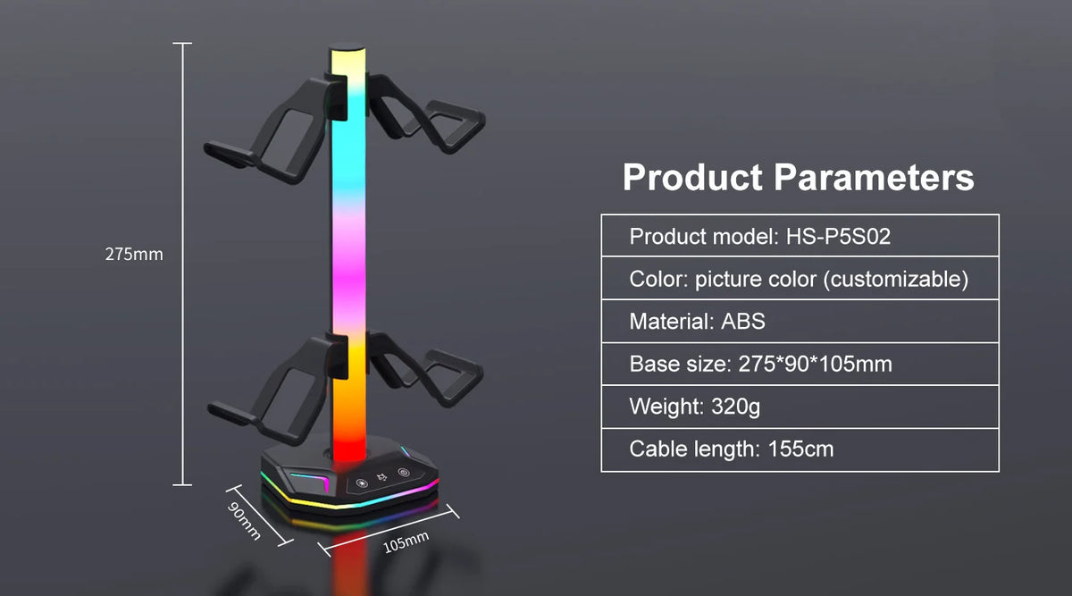 REMANK Controller Holder | RGB Light Stand | PS5, PS5 Slim, PS4, Xbox, PC