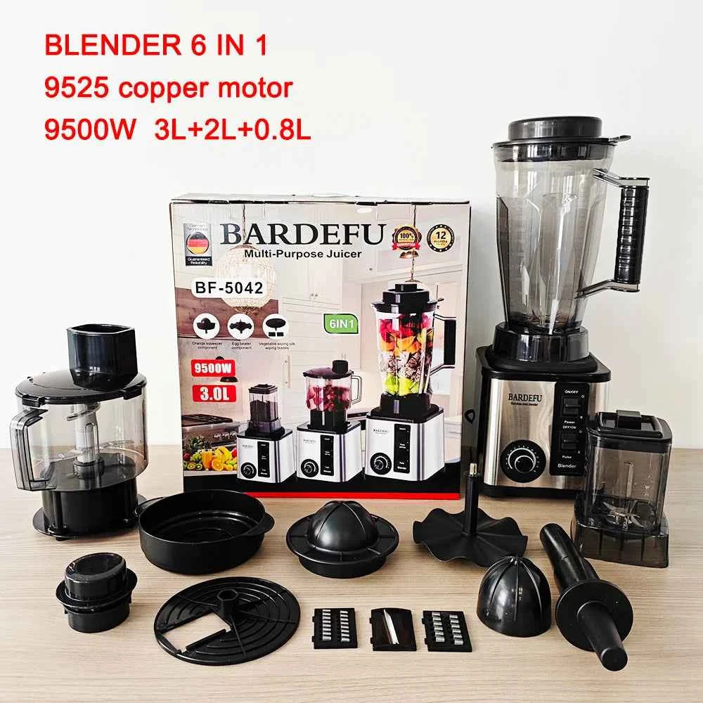 6-in-1 3L Blender and Food Processor | Licuadora y Procesador 6 en 1