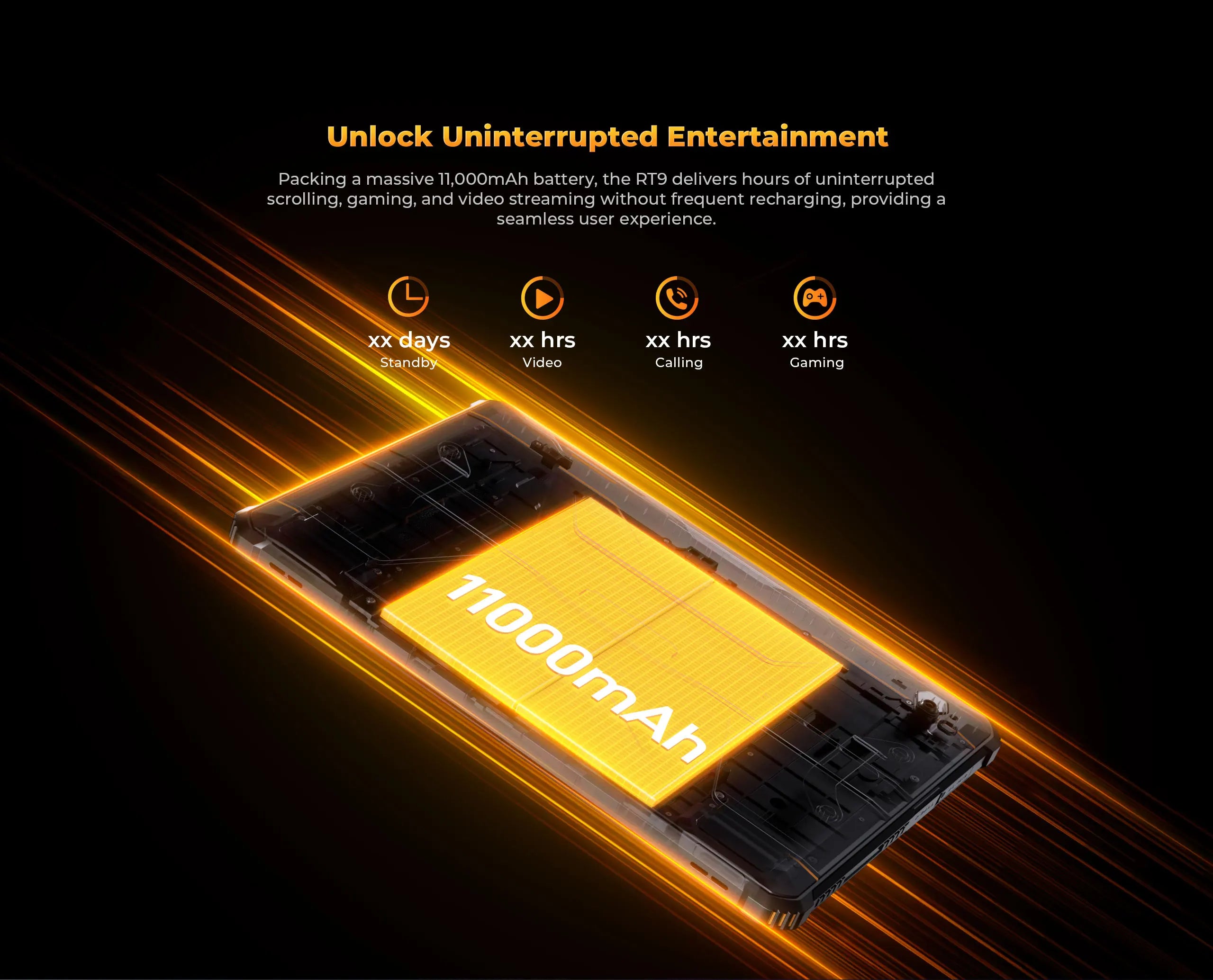 Tablet Robusta Oukitel RT9 10.1" | Android 14 | 24GB RAM + 256GB | 4G LTE | 11000mAh | Resistente al Agua | Huella Digital