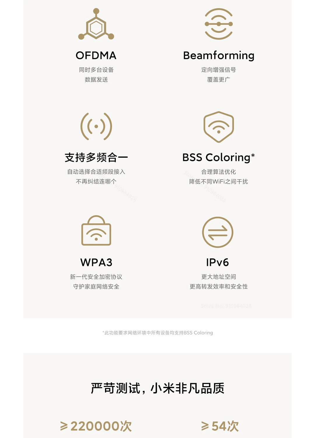 Xiaomi Mesh System AX3000 NE | Kit 1+1 Router Principal + Sub-Router | WiFi 6 | Bluetooth Mesh | IPTV