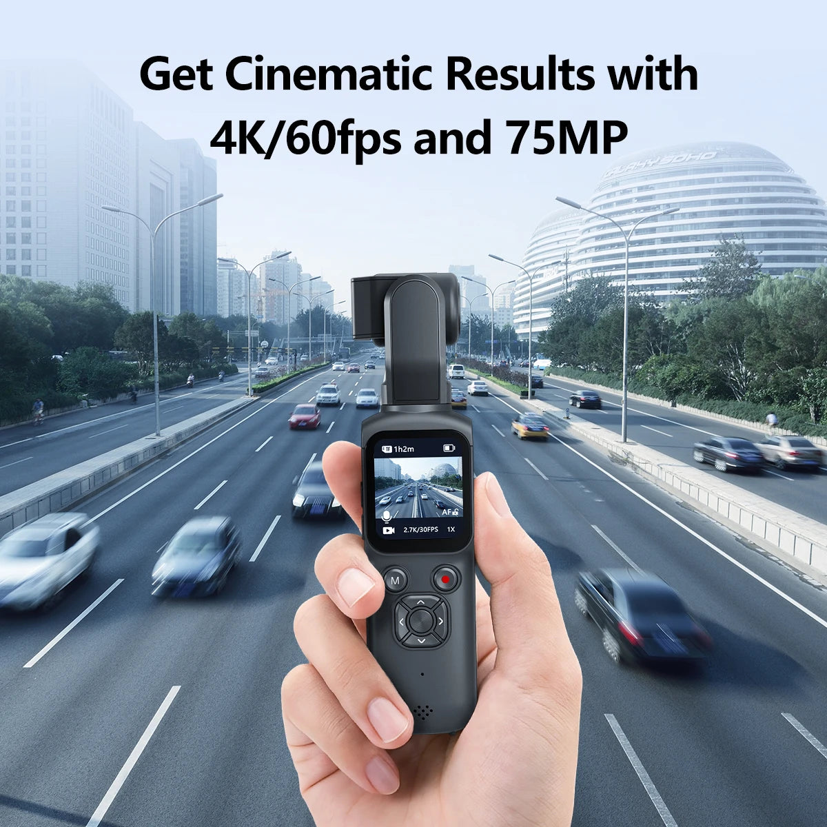 4K Pocket Vlog Camera | WiFi & Touchscreen