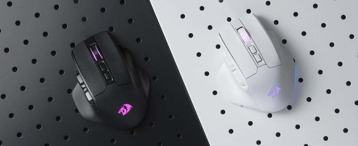 Redragon M811 PRO Wireless MMO Gaming Mouse | 26000 DPI | 15 Buttons | RGB | Pixart 3395