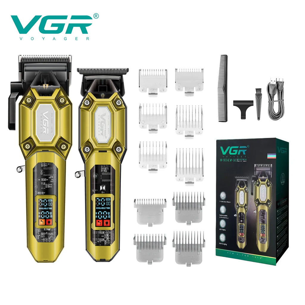 VGR V-600 / V-900 Hair Clipper & Trimmer | Grooming Set / Set de recortadoras VGR