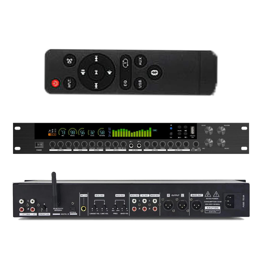 PaulKitson LD300 DSP Karaoke Effects Processor | 15W | Reverb | Bluetooth | Speaker Management