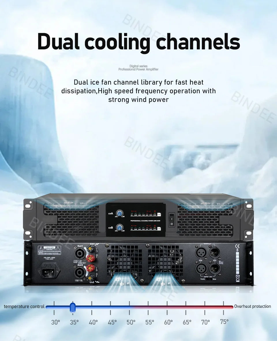 SIKETEER D2600/D4600 Digital Power Amplifier | 2/4 Channel | Amplificador Profesional