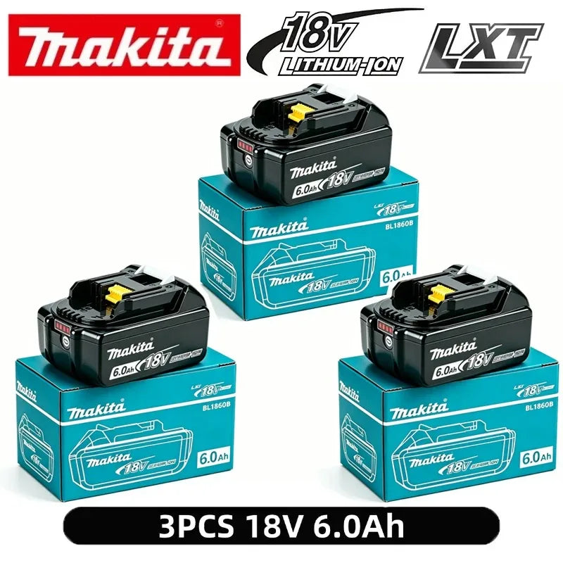 Makita-Compatible 18V Batteries & Charger | 3Ah/6Ah | DDF487