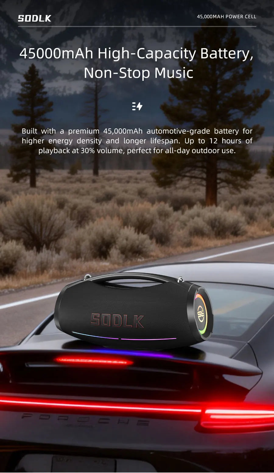 SODLK S1615 Pro | Bocina Bluetooth 500W para Fiestas | Karaoke, RGB, TWS, Control Remoto