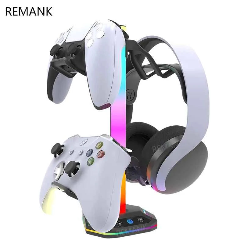 REMANK Controller Holder | RGB Light Stand | PS5, PS5 Slim, PS4, Xbox, PC