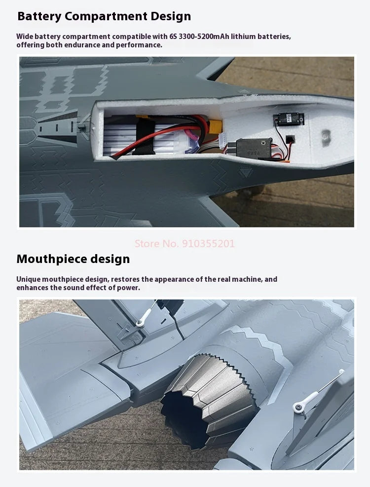 Xfly F35 Lightning 2 EDF RC Fixed Wing Aircraft | 64mm | 6CH | PNP & KIT | Scale Model Jet