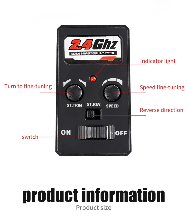 RC Monster Truck 4WD Brushless — 75km/h Off-Road 1/16 Scale | LED Headlights & Metal Parts