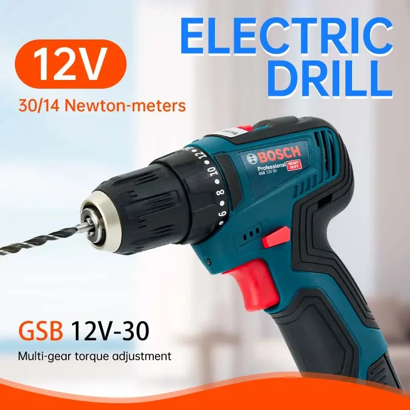 Bosch GSB 12V-30 | Cordless Drill Driver | EU/US Sets