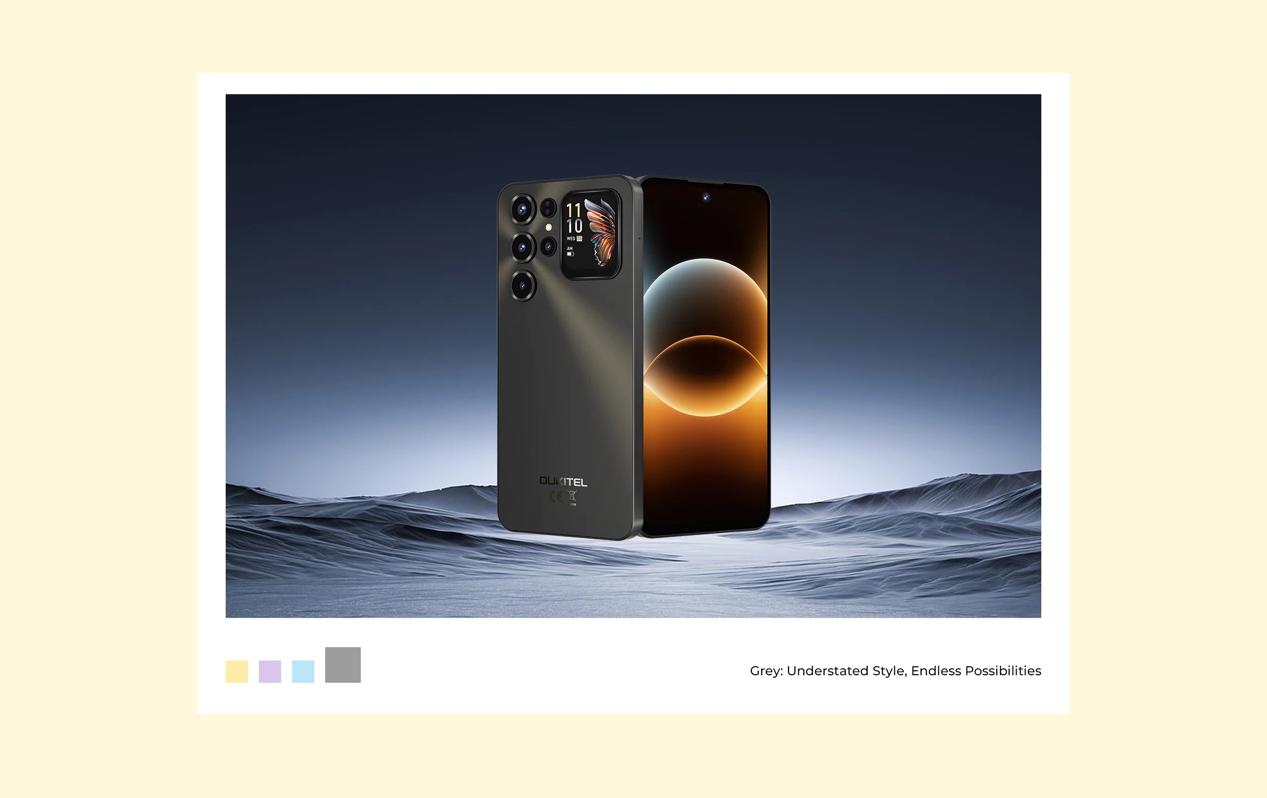 OUKITEL C68 Plus | Smartphone 4G 6000mAh 64MP 7.2" Dual Display | NFC Android 15