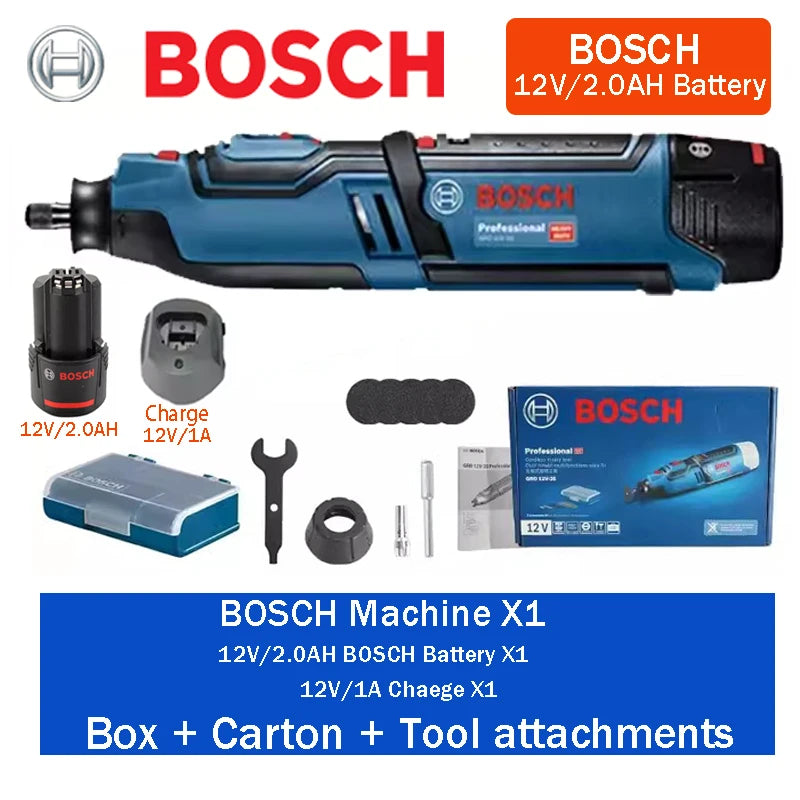 Bosch GRO 12V-35 | Cordless Rotary Tool | Battery Kits
