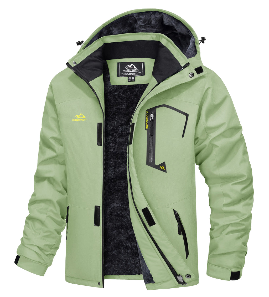 MAGCOMSEN Men's Winter Jacket | Fleece Lined | Ski & Hiking