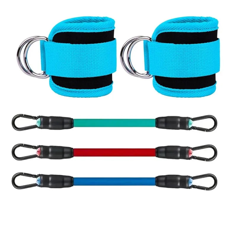 Bandas de Resistencia con Tobillar | Fitness, Glúteos y Cadera, Gym y Casa