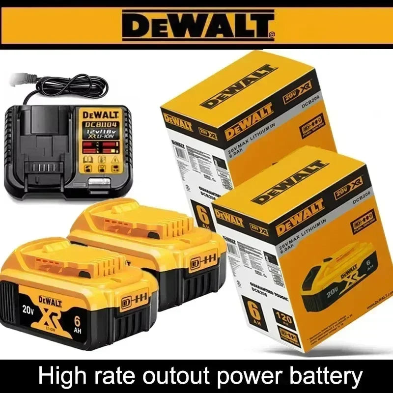 DEWALT-Compatible XR/FLEXVOLT Batteries & Chargers | 20V/60V | 2Ah-9Ah