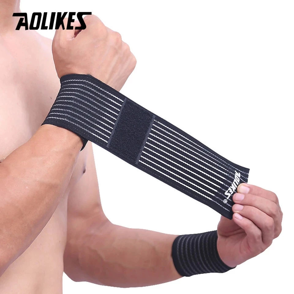 Elastic Wrist Brace & Support Bandage | Gym, Sports & Carpal Tunnel Relief | 7 Colors