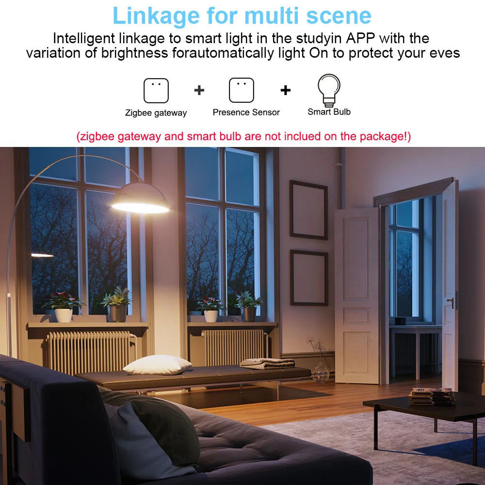 Sensor de Presencia Humana Tuya 24GHz MmWave | Zigbee & WiFi | Radar Inteligente | Compatible Home Assistant