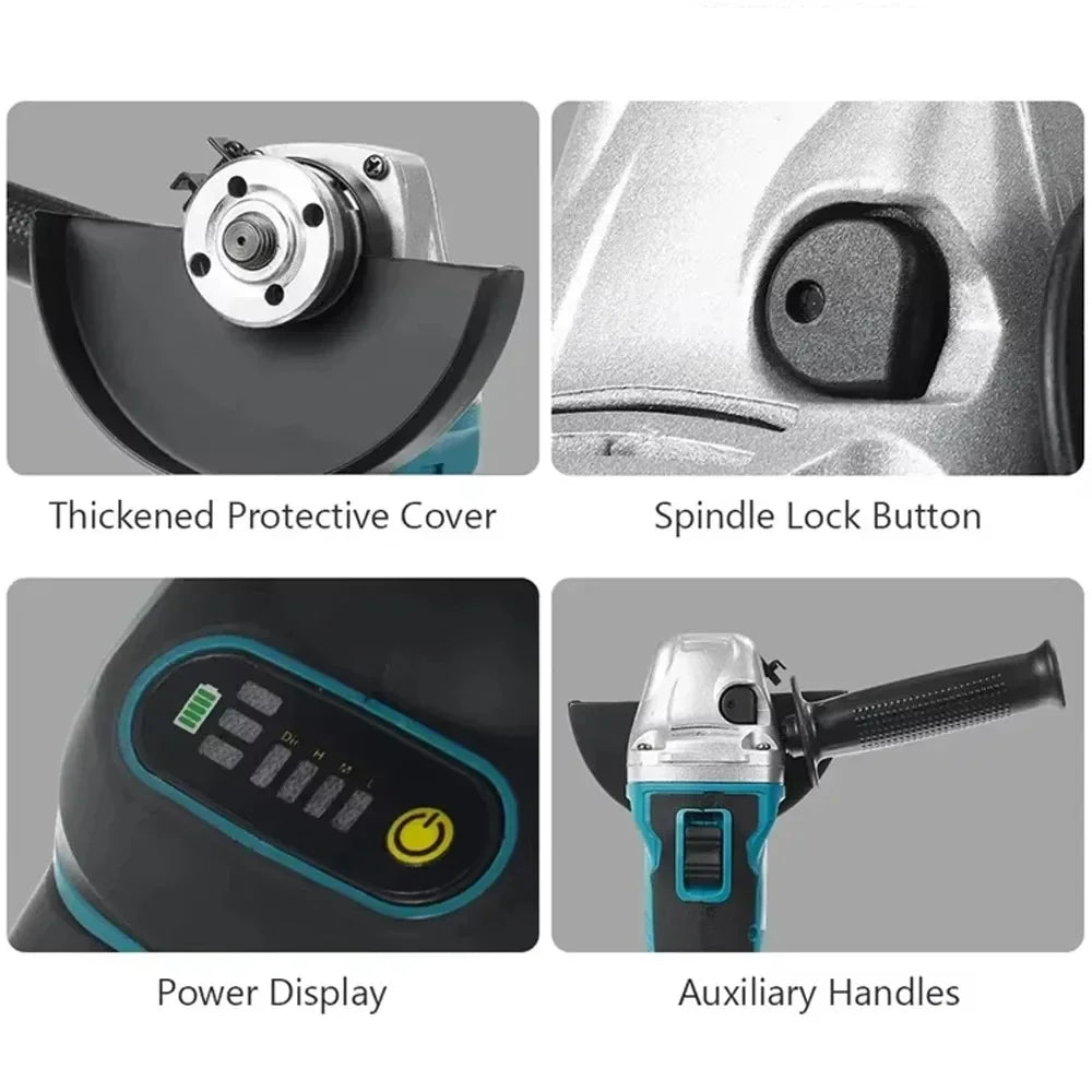 Makita DGA404 | 18V Brushless Angle Grinder | 100mm