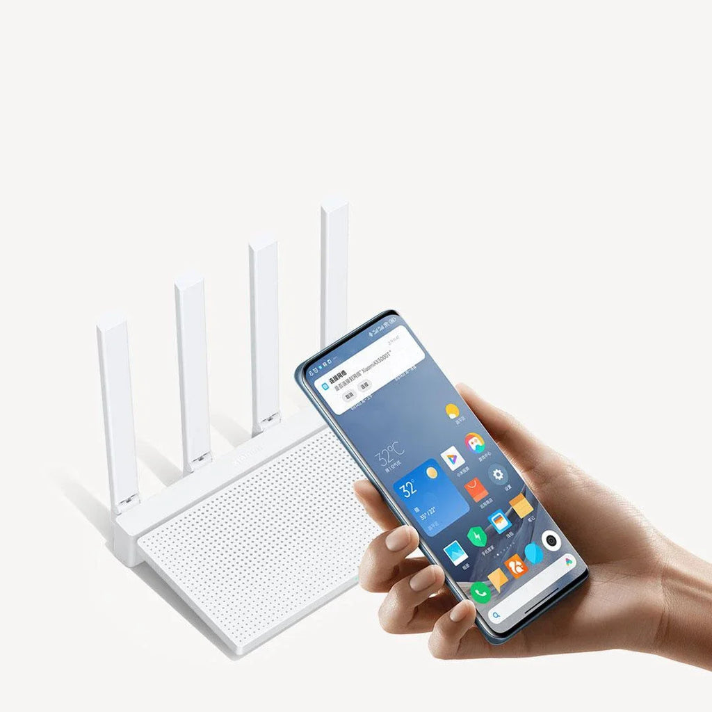 Xiaomi Router AX3000T WiFi 6 Mesh | 3000Mbps | NFC | 256MB | 128 Dispositivos | Gaming | Control Parental | MiWiFi