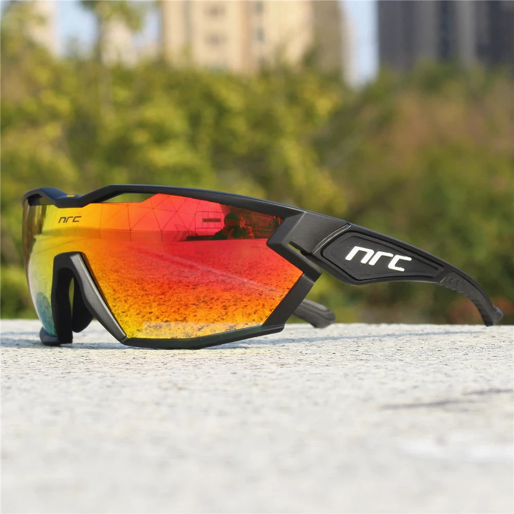 NRC X2 PRide Gafas de Ciclismo con 3 Lentes – Hombre/Mujer, MTB, Bicicleta, UV400