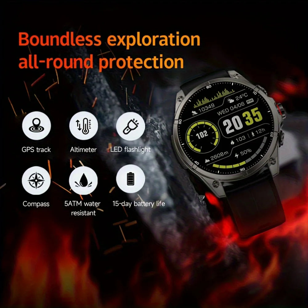 Smartwatch DAORKOW FT66 2026 | AMOLED 1.43" 466×466 | GPS | IP69 | Bluetooth 5.3 | 100+ Sport Modes | Android & iOS | Reloj Inteligente DAORKOW FT66 | AMOLED 1.43" | GPS | IP69 | Bluetooth 5.3 | 100+ Deportes