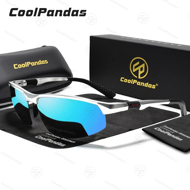 COOLPANDAS Gafas de Sol Polarizadas UV400 | Marco de Aleación | Estilo Cuadrado