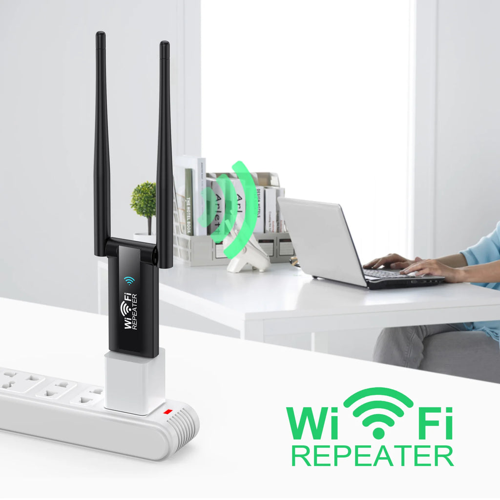 Amplificador WiFi USB 300Mbps | Repetidor & Extensor de Señal 2.4GHz | Plug & Play | Hogar y Oficina