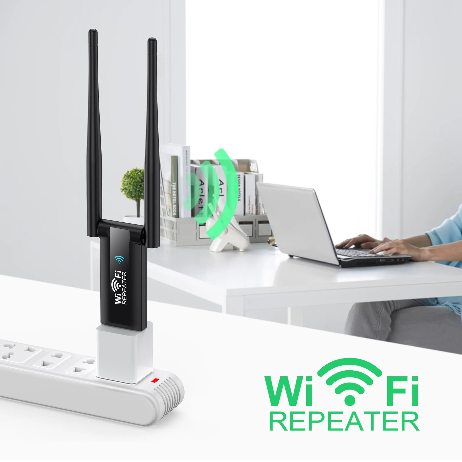 Amplificador WiFi USB 300Mbps | Repetidor & Extensor de Señal 2.4GHz | Plug & Play | Hogar y Oficina