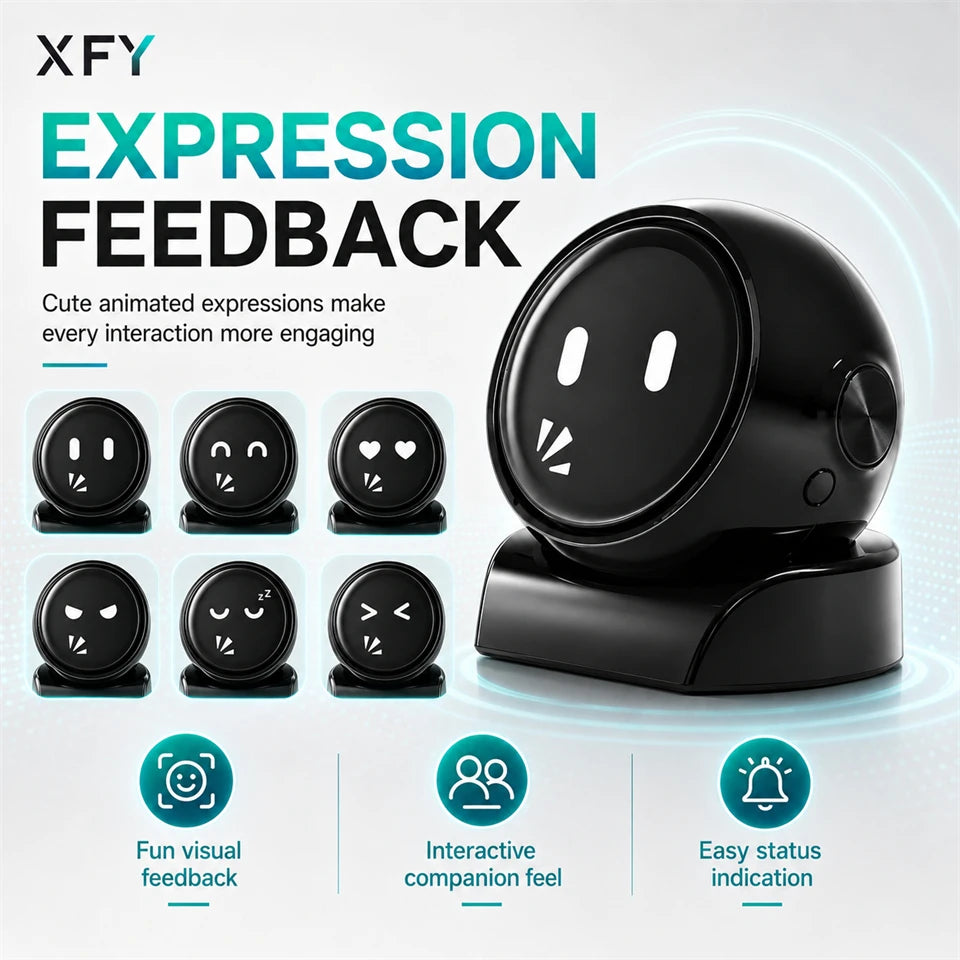 XFY X-01 AI Voice Robot for Car — Smart Assistant | Hands-Free Navigation, Music & Calls