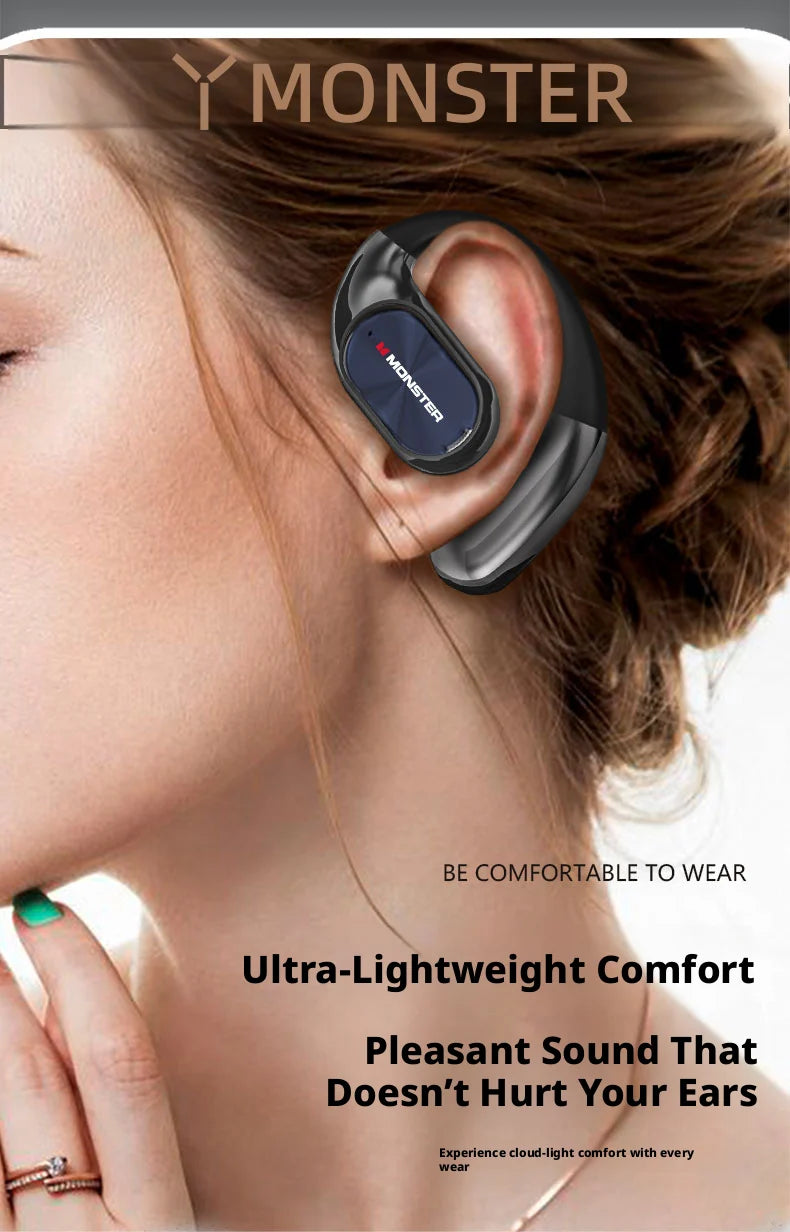 Monster AC530 - Auriculares Open Ear Bluetooth | OWS Ear Hook | Running y Fitness