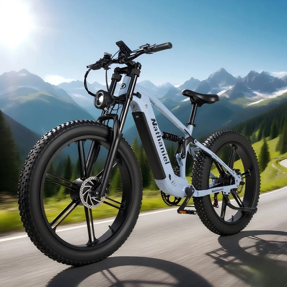 Nathaniel SYR09 Bicicleta Eléctrica 2000W | Doble Motor | Fat Tire 26x4.0 | 48V 20/40Ah | 55km/h | Todo Terreno | E-Bike