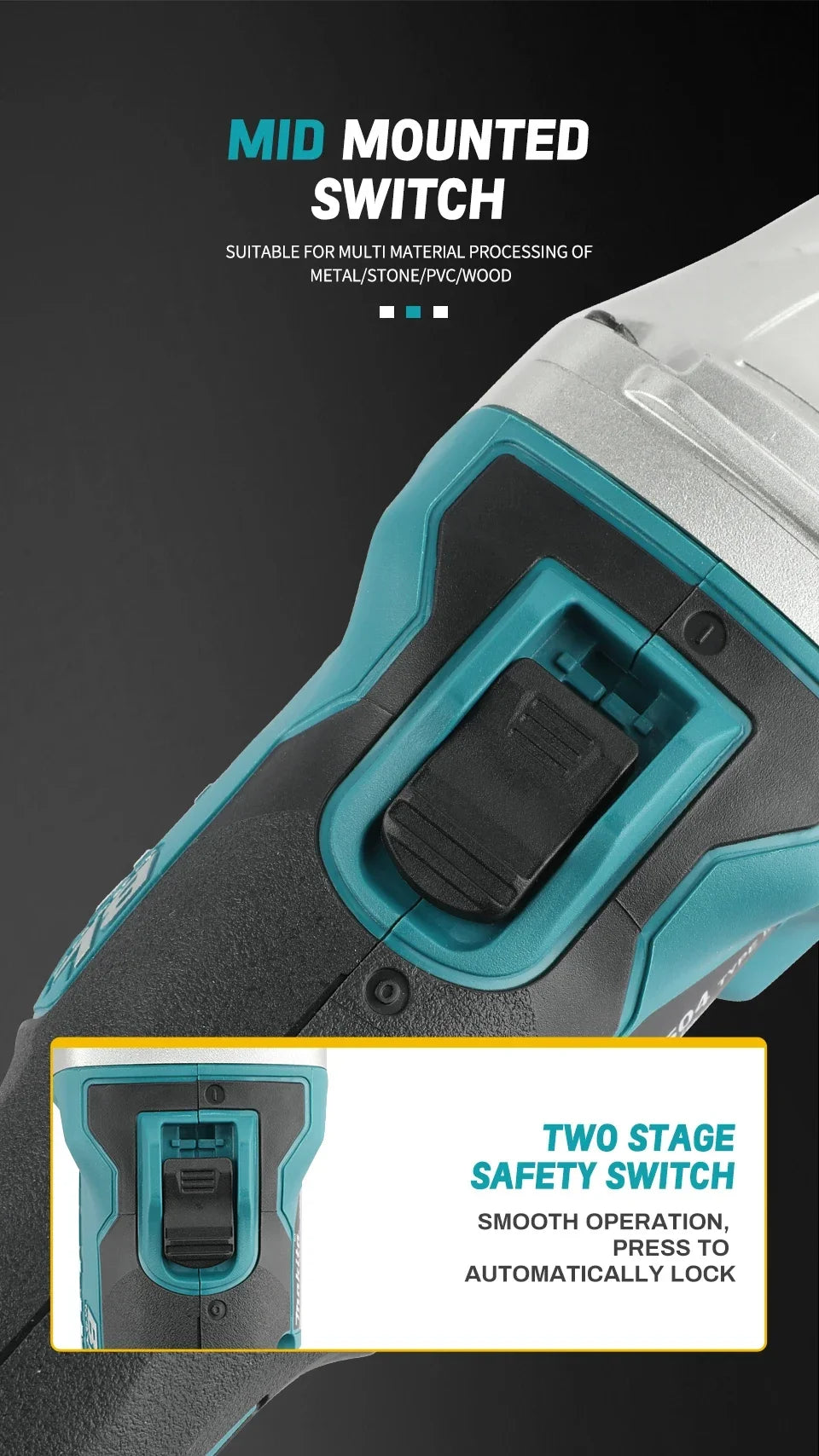 Makita DGA504 | 18V Brushless Angle Grinder | Bare Tool