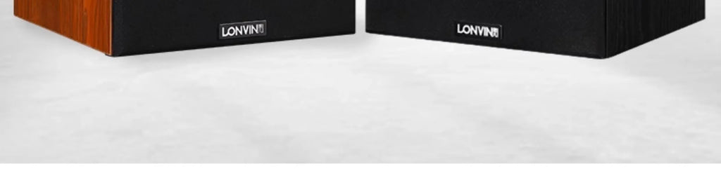 LONVIN D2/D3 | Bocinas Pasivas HIFI 6.5" | 2 Vías, Silk Dome Tweeter, Madera MDF