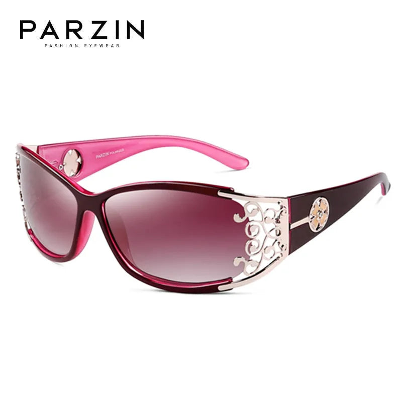 PARZIN Gafas de Sol Polarizadas para Mujer | Marco Hueco Vintage | Modelo PZ18