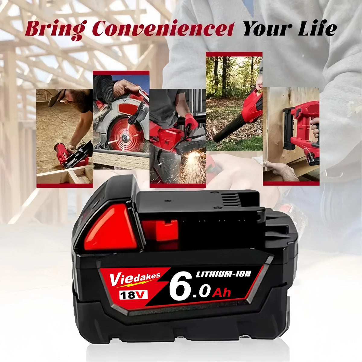 Milwaukee-Compatible M18 18V | 5Ah 6Ah 9Ah Batteries and Charger Kits