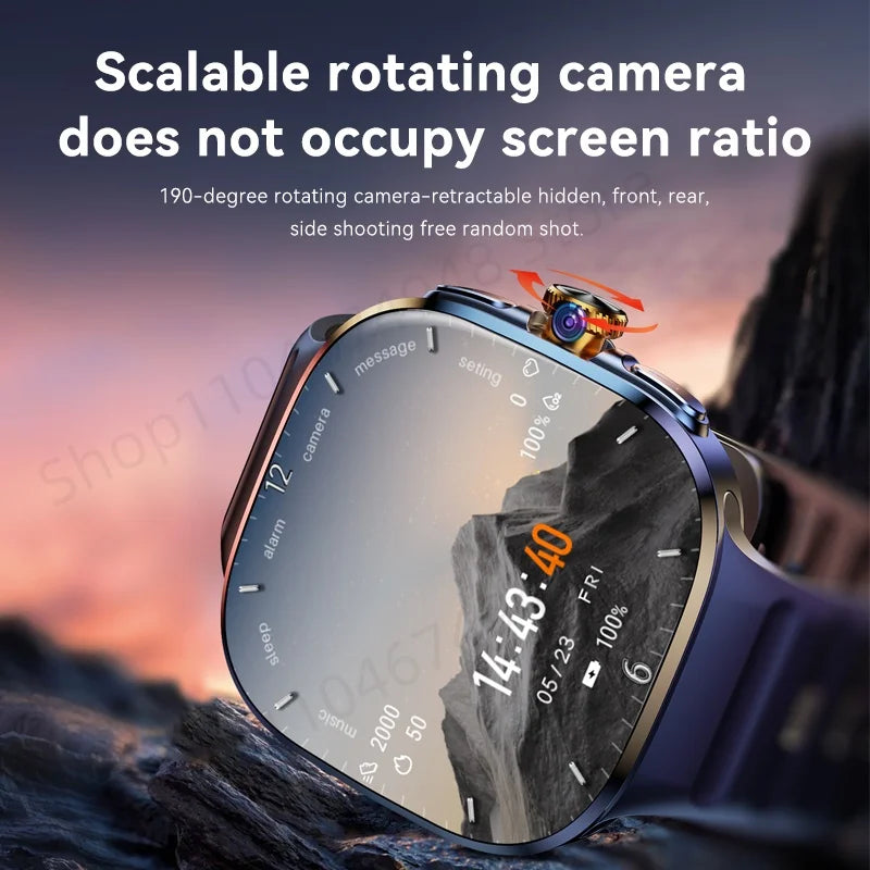 Smartwatch GOLDENSPIKE M99 | AMOLED 2.4" 720×720 | Cámara Giratoria 8MP | 4G | GPS | NFC | WiFi | 2100mAh | Android | GOLDENSPIKE M99 Smart Watch | 2.4" AMOLED | Rotating 8MP Camera | 4G | GPS | NFC | 2100mAh