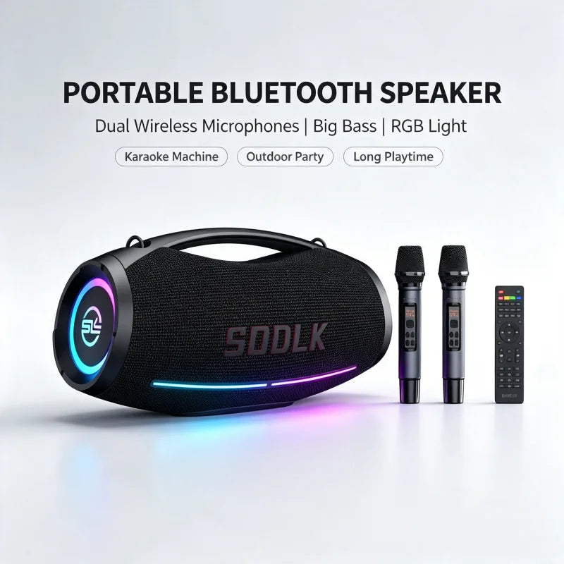 SODLK S1615 Pro | Bocina Bluetooth 500W para Fiestas | Karaoke, RGB, TWS, Control Remoto
