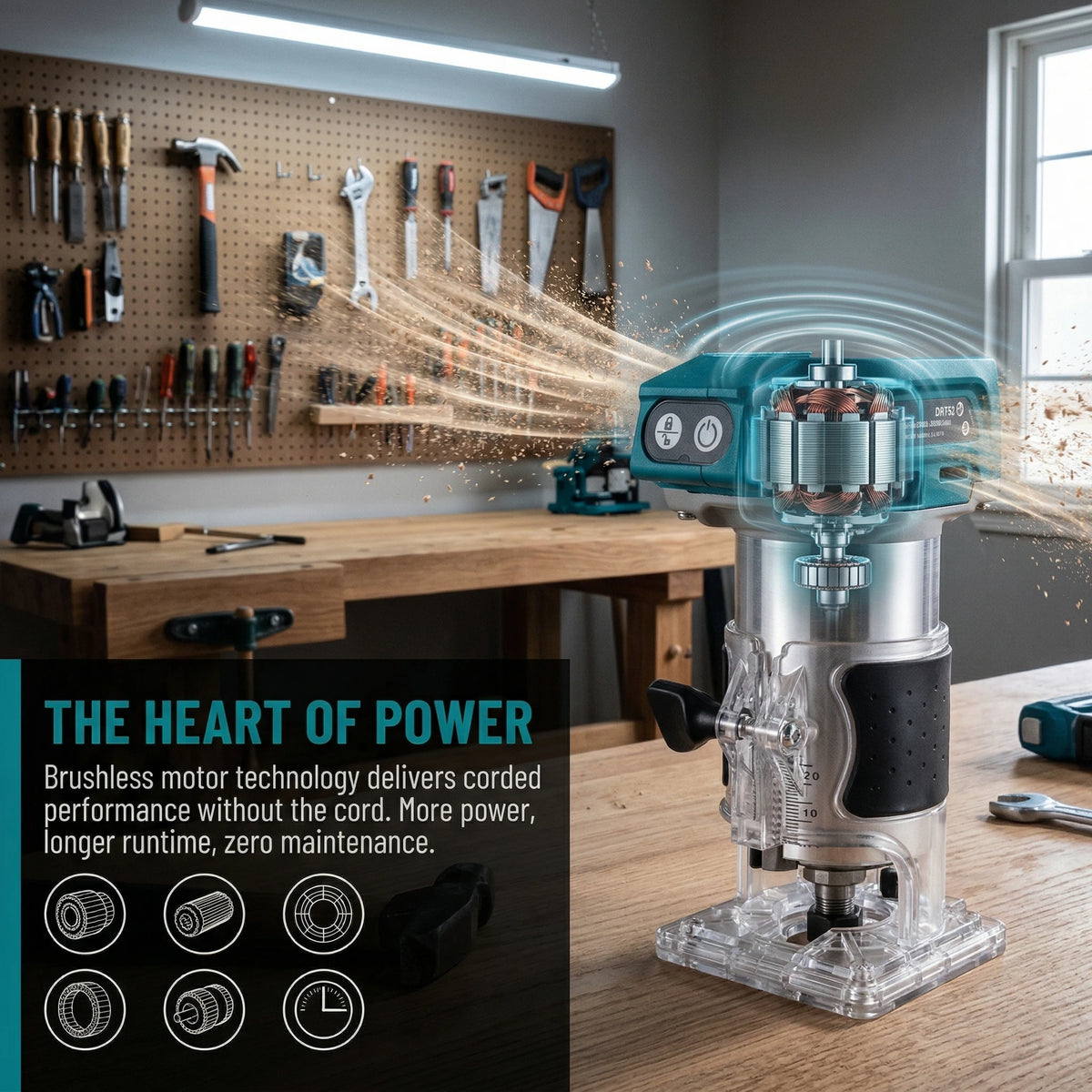 Makita DRT50 | 18V Brushless Wood Trimmer | EU