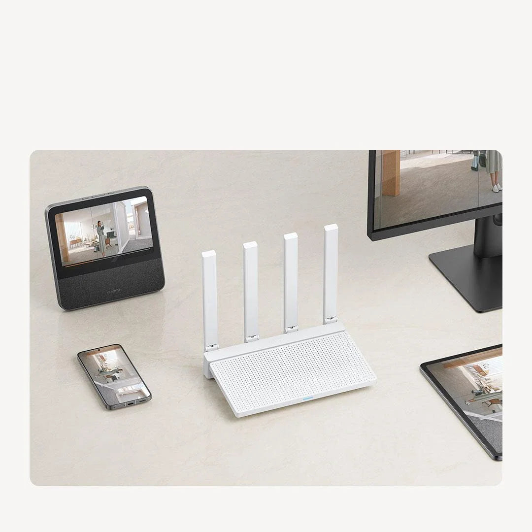 Xiaomi Router AX3000T WiFi 6 Mesh | 3000Mbps | NFC | 256MB | 128 Dispositivos | Gaming | Control Parental | MiWiFi
