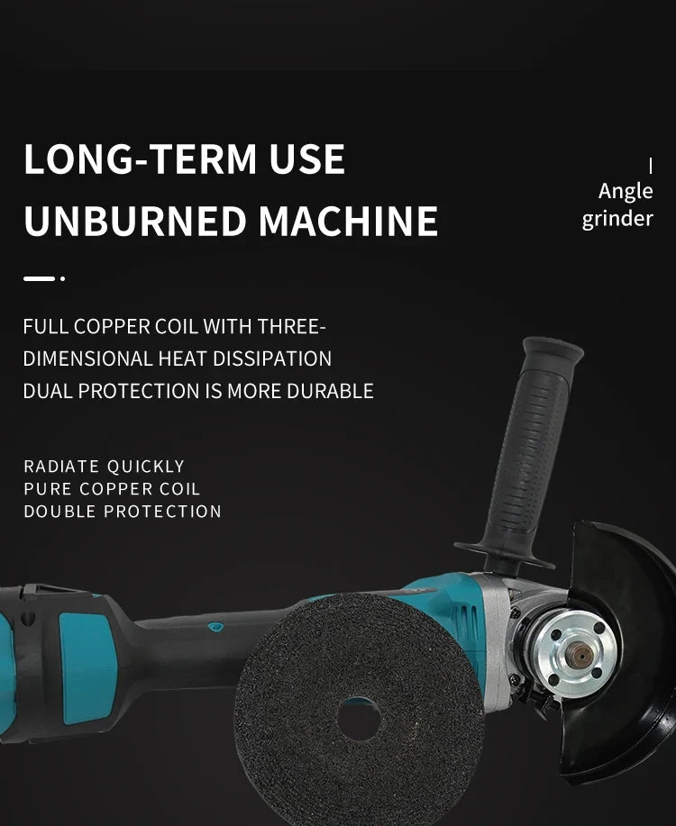 Makita DGA404 | 18V Brushless Angle Grinder | 100/125mm