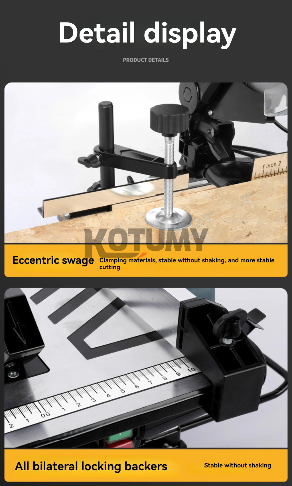 KOTUMY Multifunction Miter Saw | 45° Cutting | 220V