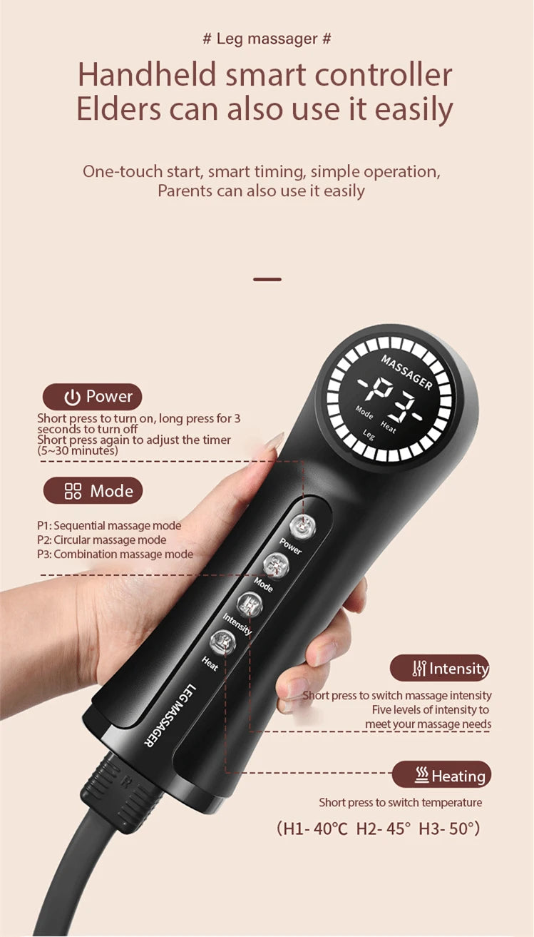 HANRIVER Air Compression Leg Massager | JB-705-3 | Masajeador de Piernas