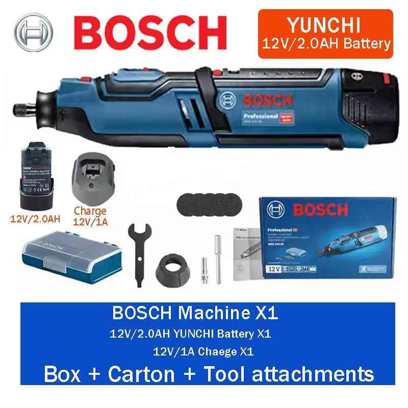 Bosch GRO 12V-35 | Cordless Rotary Tool | Battery Kits