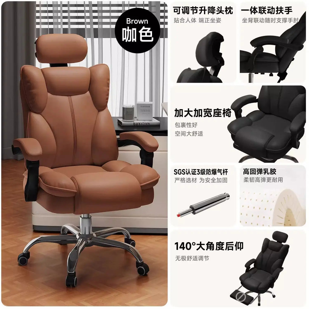Ergonomic Gaming Chair | Reclining Footrest | 360° Swivel