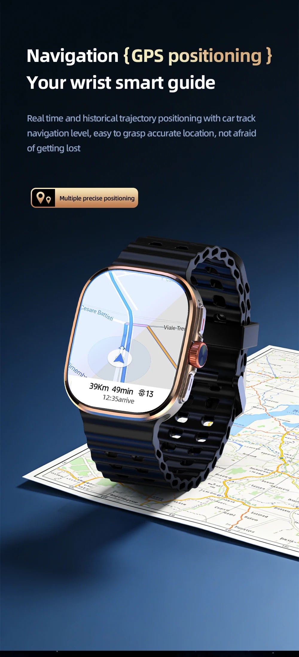 Smartwatch Android 13 5G LTE | AMOLED 2.29" | 800MP Pull-out Camera | SIM Card | GPS | 1500mAh | Smartwatch Android 13 5G LTE | AMOLED 2.29" | Cámara Giratoria 800W | Tarjeta SIM | GPS | 1500mAh