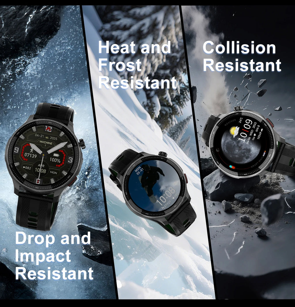 Smartwatch DT G6 2026 | AMOLED 1.43" | GPS + Mapas Offline | 3ATM | 4GB | Outdoor